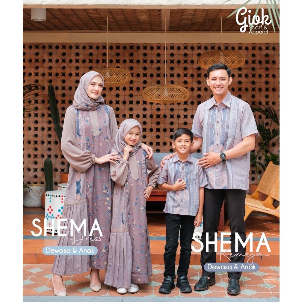 DISKON NEW SHEMA SERIES BY GIOK/BAHAN GABRIEL PRINTING/DRESS PREMIUM/DRESS PANJANG/DRESS MOTIF/DRESS