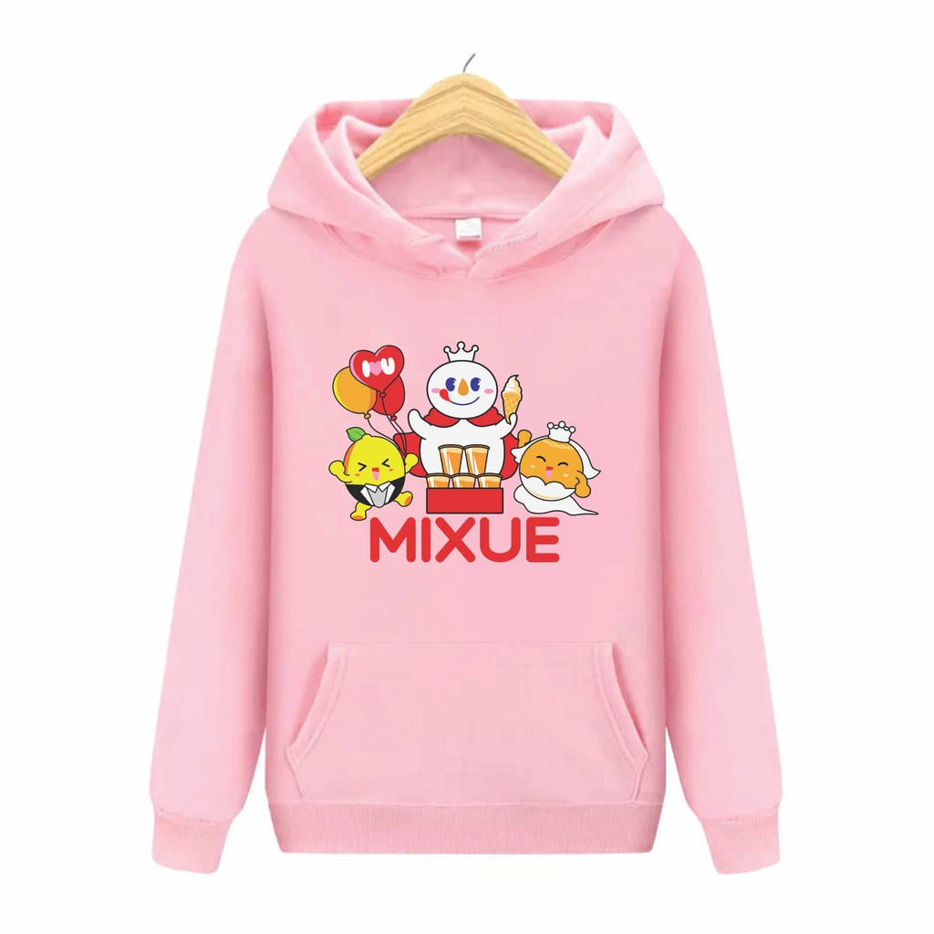 FenishaStore MIXUE ICE CREAM VIRAL Sweater Hoodie Kupluk Anak Laki /Perempuan Usia 4-13+ Tahun Bisa Bayar Ditempat COD