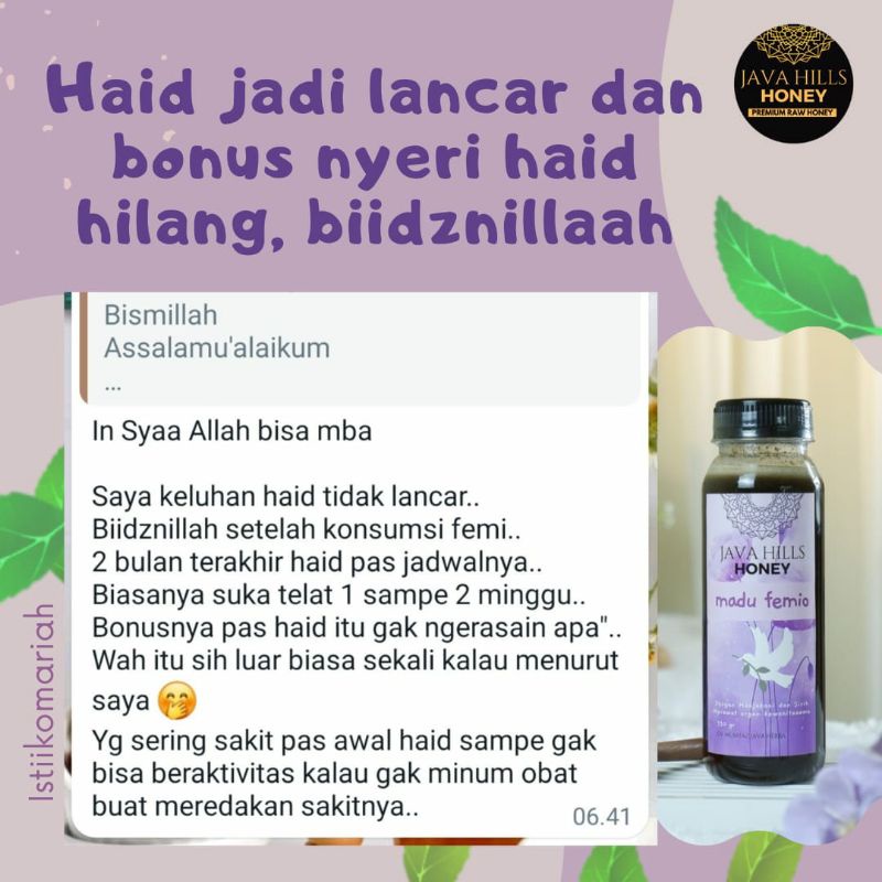 

MADU ATASI GANGGUAN HAID/MADU FEMIO/