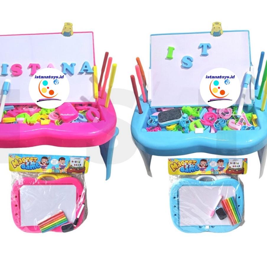 

♀ ID Mainan Papan Tulis Magnetic Drawing Board Meja Belajar Anak FU1131 ✤