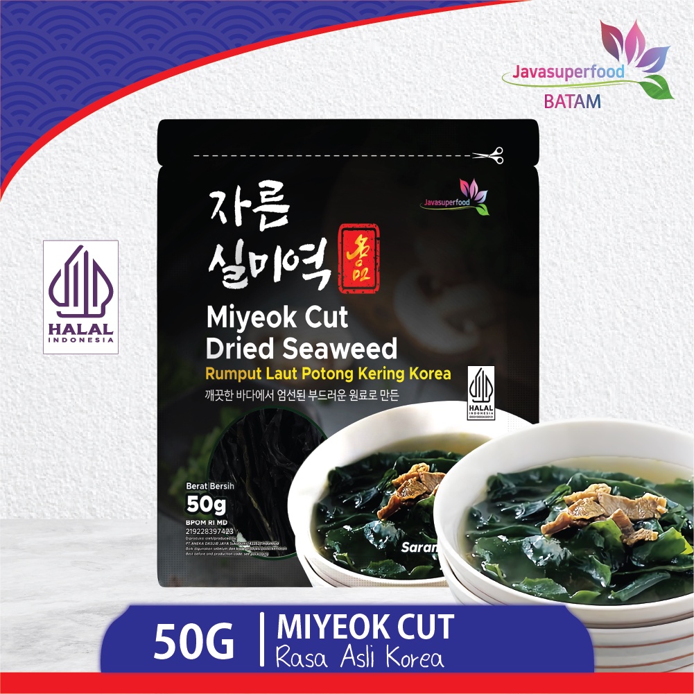 

Cut Wakame Rumput laut kering / Dried Seaweed / Miyeok Myeok Miso soup [BTM]