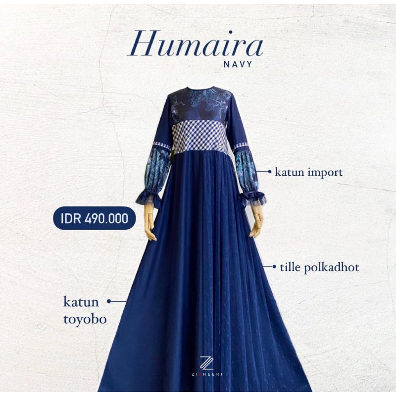 gamis humaira by zhiseeri