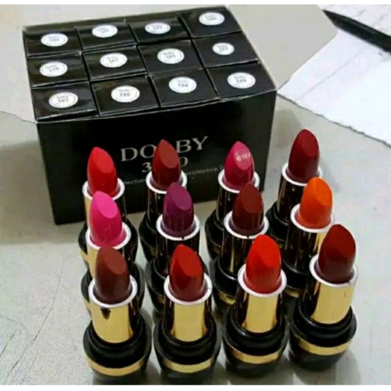 LUSINAN LIPSTIK DOLBY 3000 WARNA UDAH CAMPUR