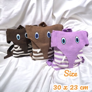 Tas Ransel Rajut Wanita Karakter Dewasa atau Anak