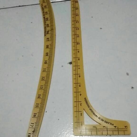

Penggaris Pola Jahit Komplit 10Pcs+Free 2 Pengaris Mini