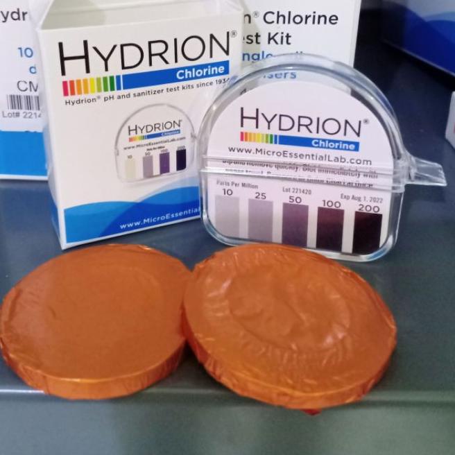 ➷ Hydrion CM-240, Chlorine Test Paper, range :  PPM ❋