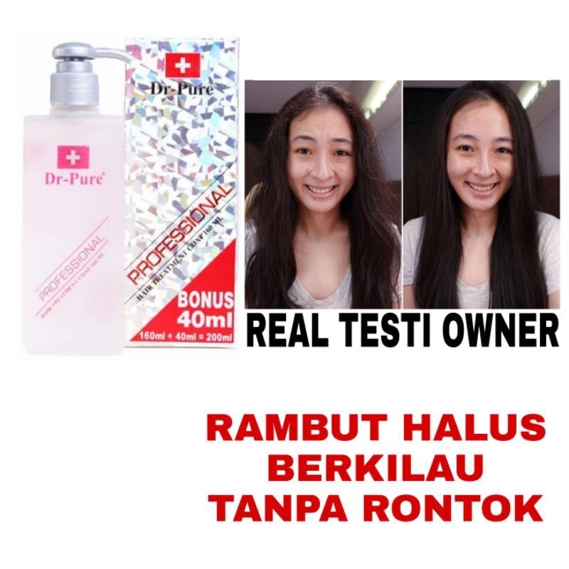 DR PURE VITAMIN RAMBUT BPOM 200ML - DR PURE PROFESIONAL VITAMIN RAMBUT RUSAK RAMBUT KERING RAMBUT BERWARNA