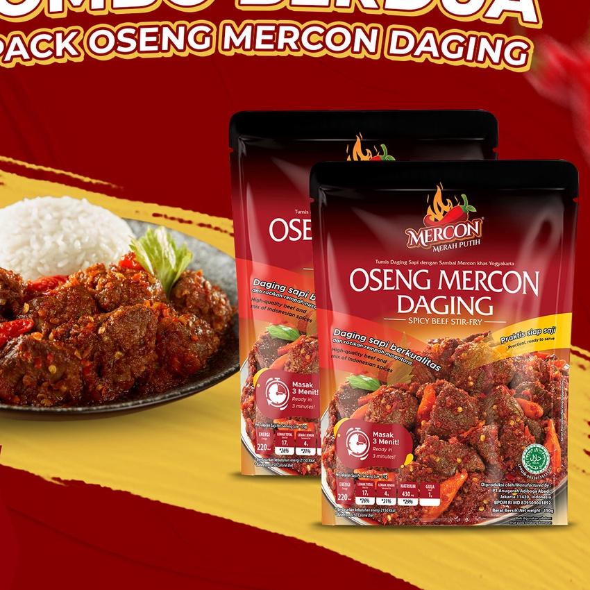 

♜ Mercon Merah Putih - Hemat Combo Berdua || 2 x Oseng Mercon Daging ←