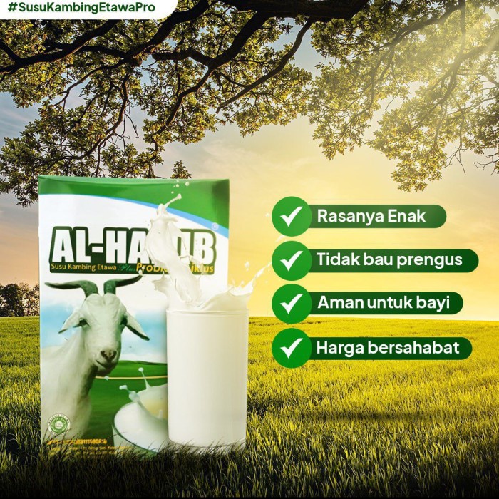 

SUSU KAMBING ETAWA PROBIOTIK BPOM HALAL MUI 500GR