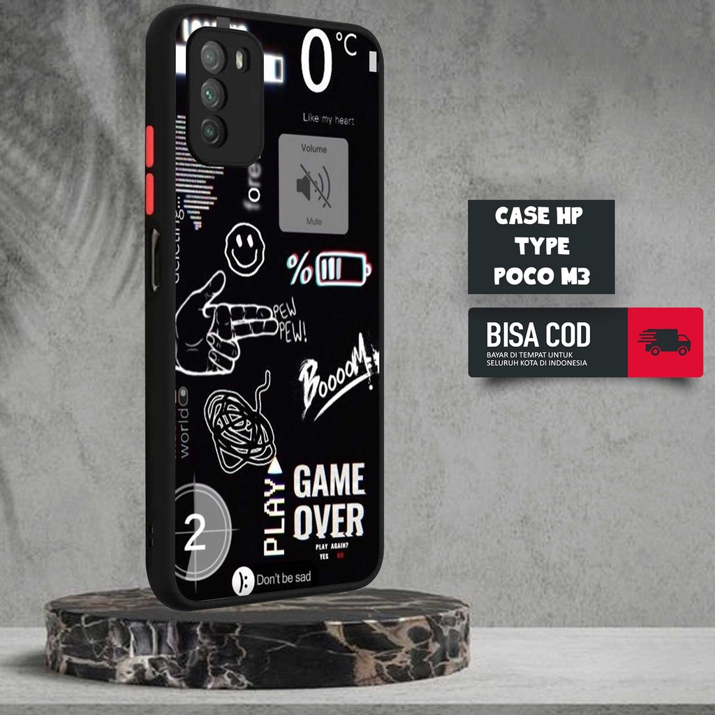 CASE XIAOMI POCO M3 2022 MOTIF [NASA TICKET] TERLARIS CASING XIAOMI POCO M3 TERBARU DOVE MATTE FUZE 