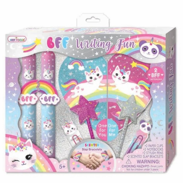 

Terlaris Buku Diary Journal Set My Bff Writing Fun Caticorn Plus Gelang 221Cat