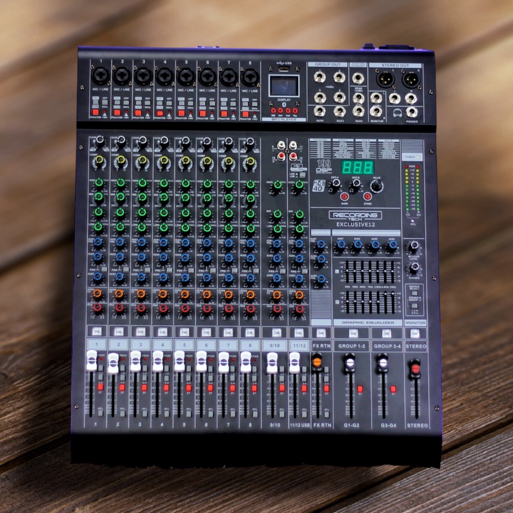 Recording Tech RT exclusive12 exclusive 12 MIXER USB 12 Channel