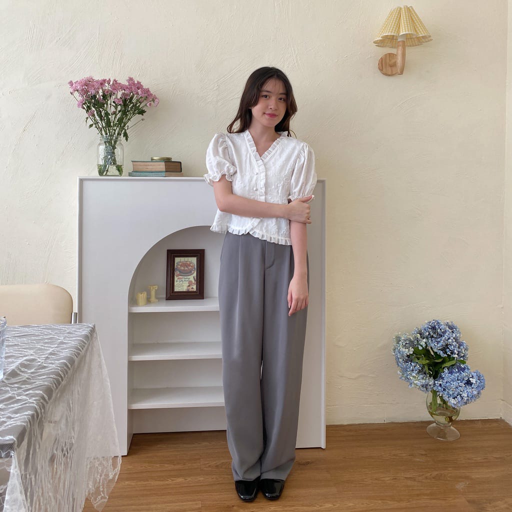 Laura Kulot - Celana Kulot Wanita - Kulot Highwaist - Cullote Pants