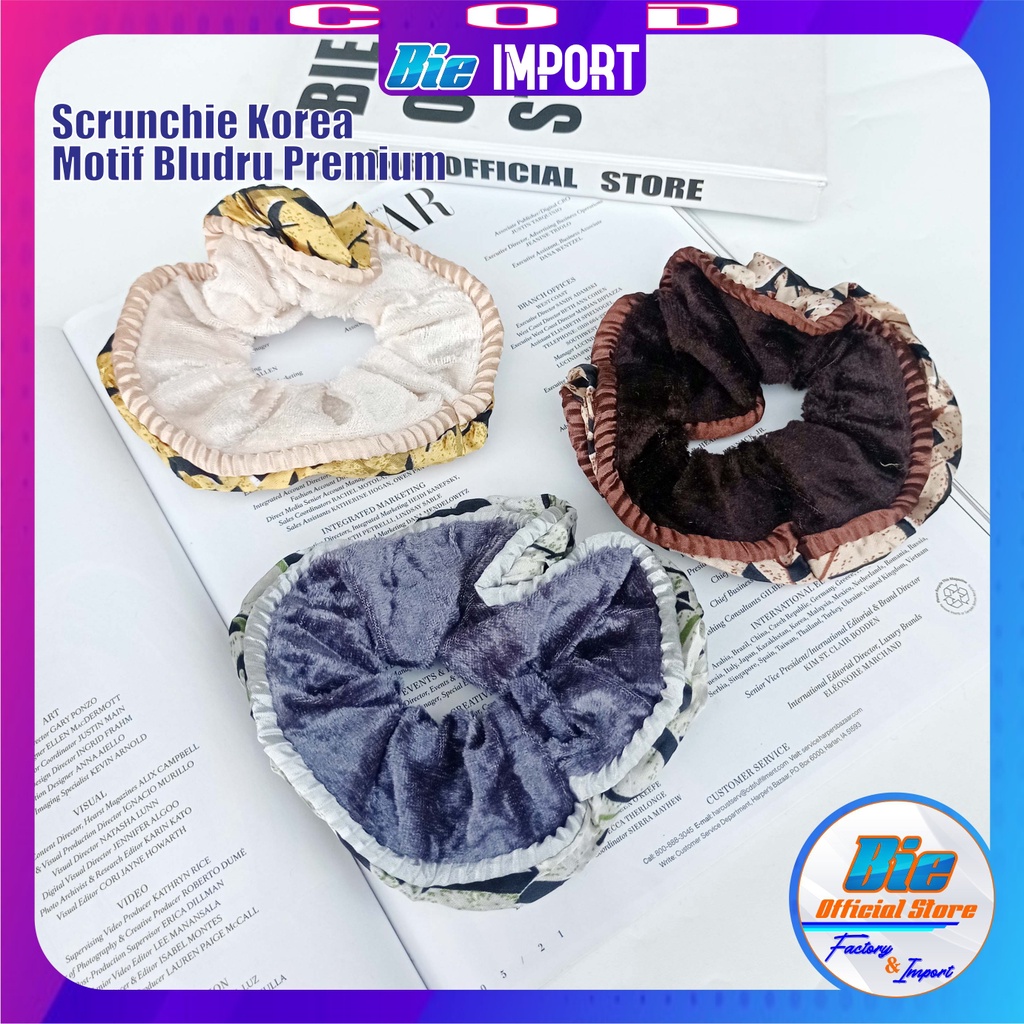 Scranchie Korea Unik Premium Impor / Ikat Rambut Cepol Hijab Best Seller