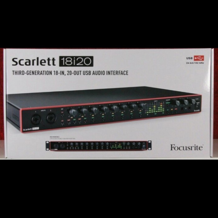 Terlaris Focusrite Scarlett 18I20 3Rd Gen/Soundcard Focusrite 18I20 Original