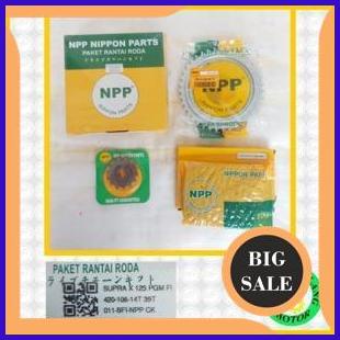 GEAR SET HONDA SUPRA X 125 FI 2014 MERK NPP UK 39 - 14 -106 x 420 1M4R23 suku cadang