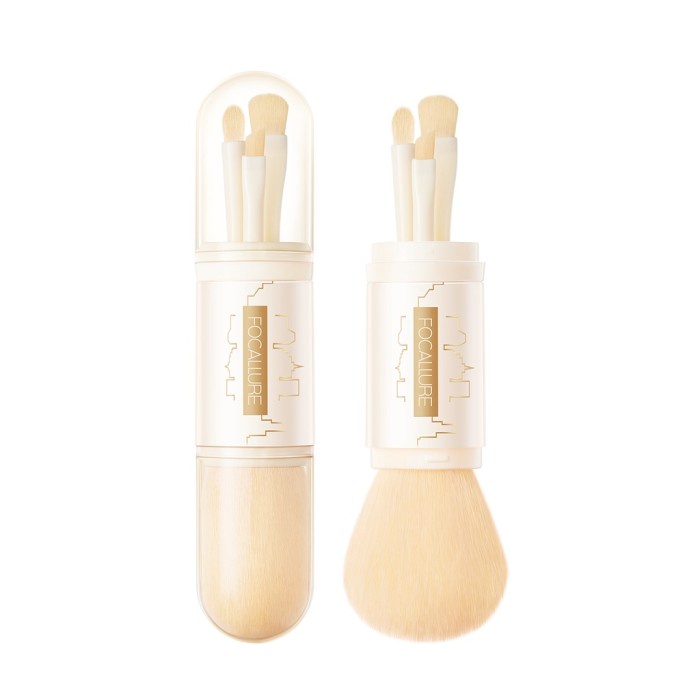 (READY &amp; ORI) FOCALLURE 4 In 1 Makeup Brush Set FA T02