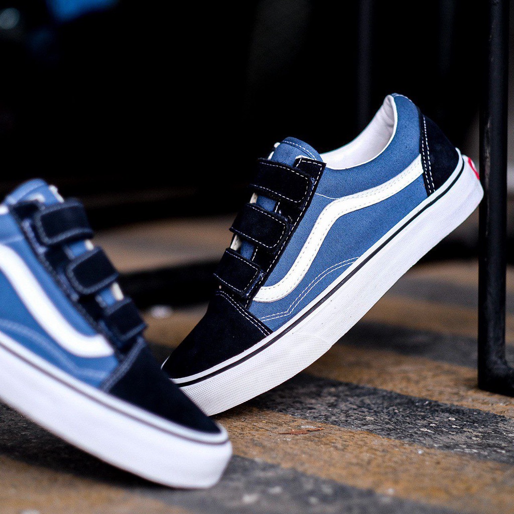 V4NS OLDSKOOL VELCR0 NAVY/WHITE CLASSIC ORIGINAL 100%