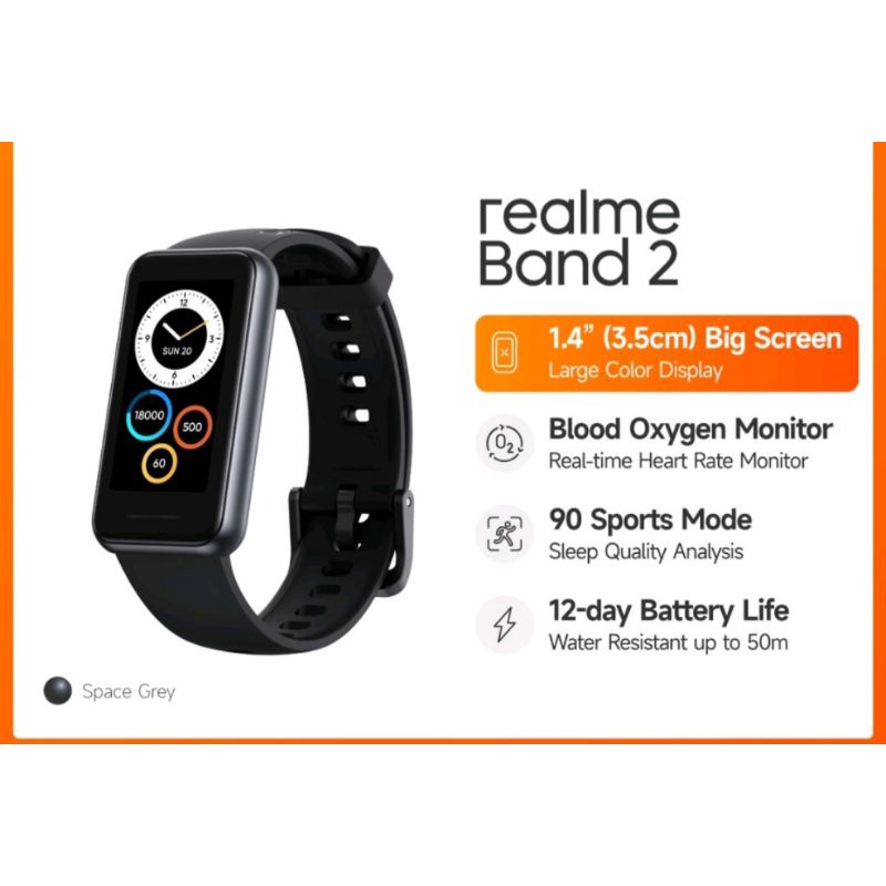 NEW Realme Band 2 Space Grey