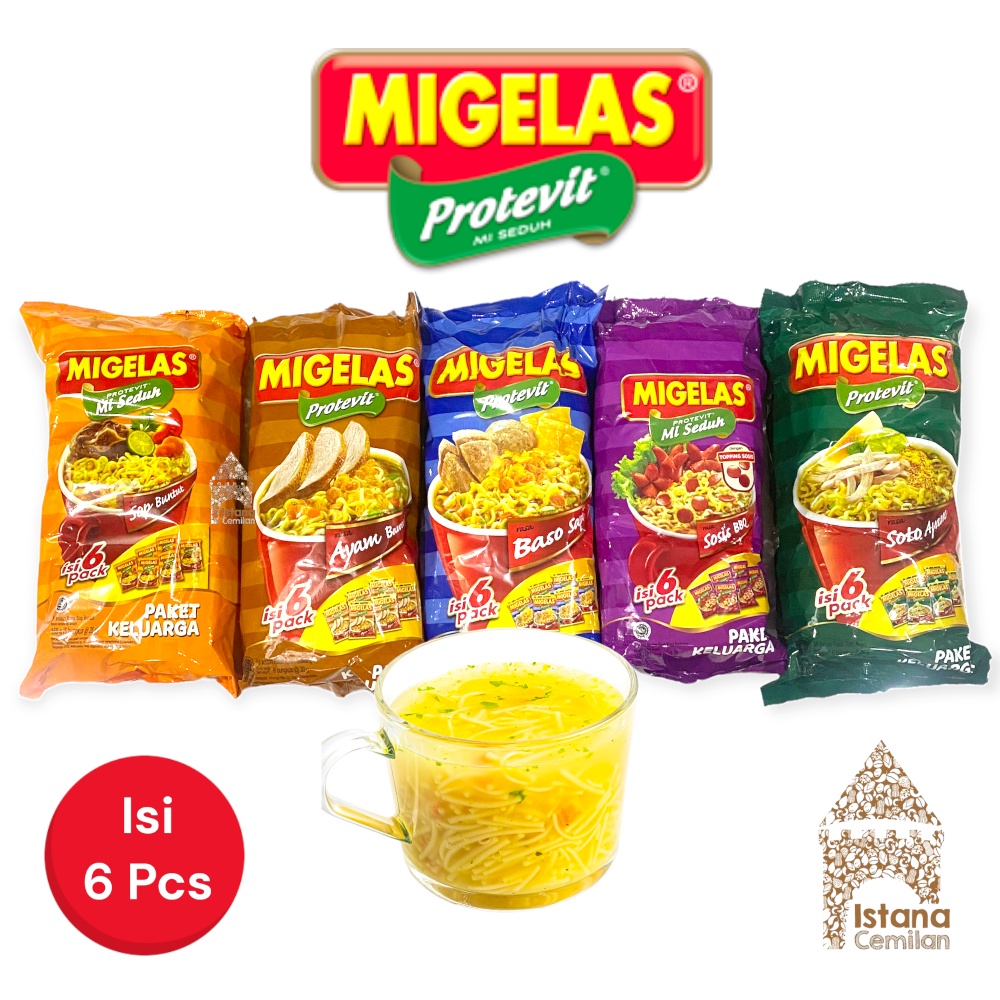 MIGELAS Paket Keluarga Mi Instan Seduh (isi 6 pcs)