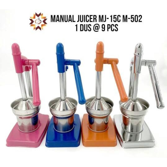 Manual Juicer Stainless Steel SS Alat Pembuat Jus Peras Buah Jeruk Manual MJ-15C M502 / M535-B