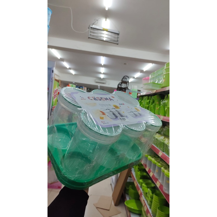 Toples Set Nampan Small / Toples Kue / Toples Lebaran / Toples Cantik murah