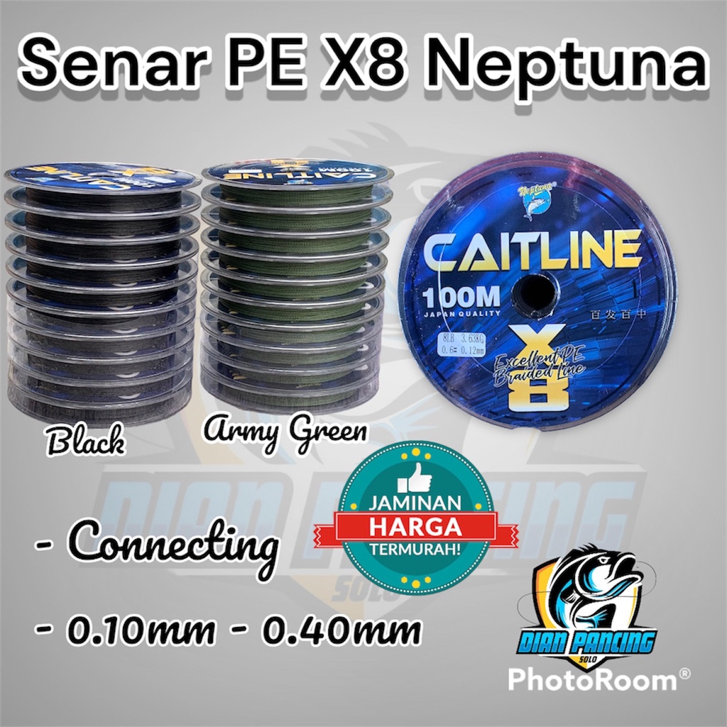 SENAR PE X8 Neptuna Caitline Excellent Braided Line Japan Quality