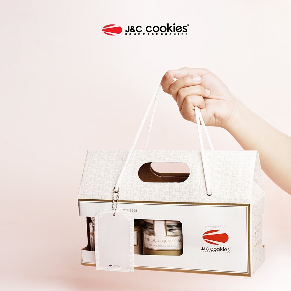 Parsel Hampers Kue Kering JNC J&amp;C Cookies Paper Tray