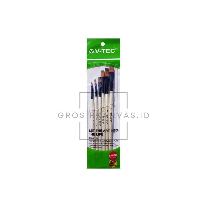 

Grosir Kuas Lukis Brush V-Tec A0017H Set 6 - Kuas Lukis V-Tec A0017H