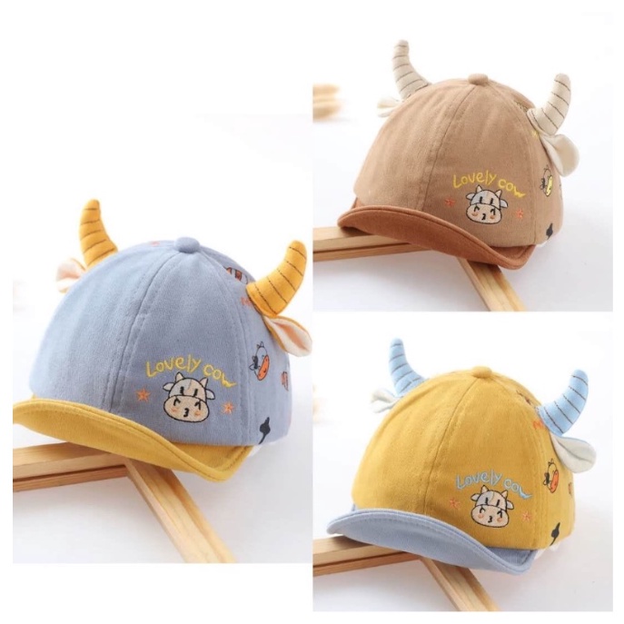 Topi Deer Tanduk 3 bln - 18 bln High Quality Import / Bonet Tanduk / Gosh / Cow Tanduk / Fox Fleece / Duck Fleece CBKS VC