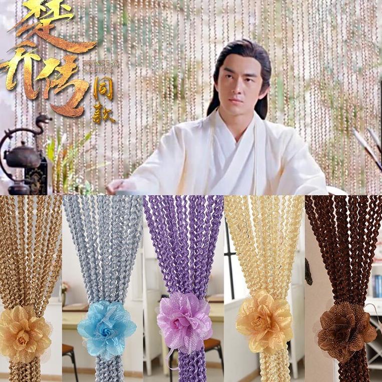 TERMURAH Tirai benang pintu / tirai ulir/ tirai tali tambang/tirai tambang/tirai dekorasi/ tirai