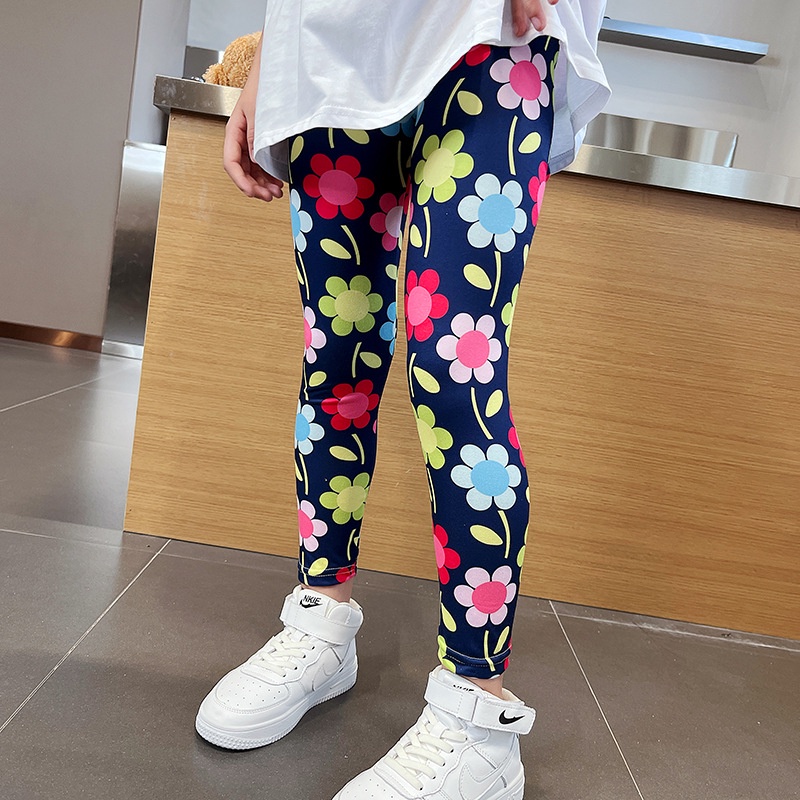 ByKiddos - Legging Katun Impor Stretch Panjang Cetak Motif Lucu Ala Korea Anak Perempuan Import 3-11 Th PART 2