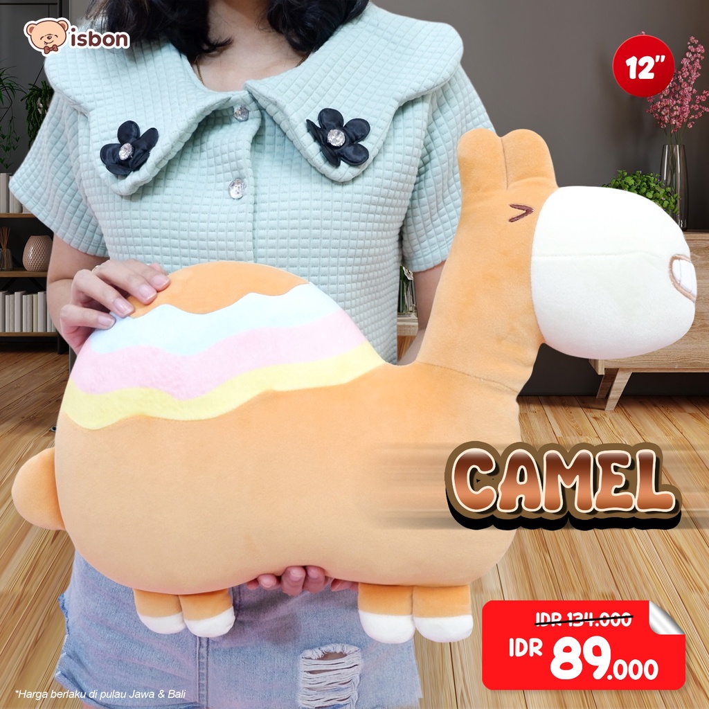 Bantal Boneka Unta Edisi Lebaran Idul Fitri dan Gantungan Kunci Cocok Untuk Hadiah Bahan Halus Lembut By Istana Boneka