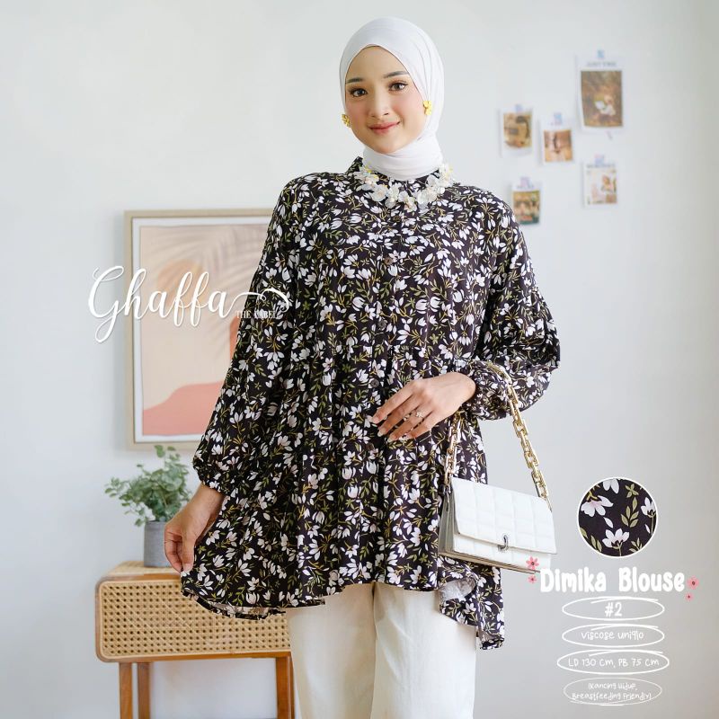 BLOUSE BUNGA DIMIKA BLOUSE GHAFFA