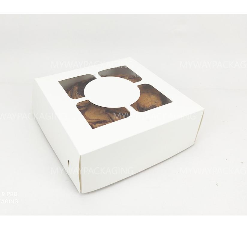 

Kejar Murah [10PCS] Dus Kue 22 x 22 x 8 Untuk Dus Roti, Box Donat, Dus Kue Full Laminating