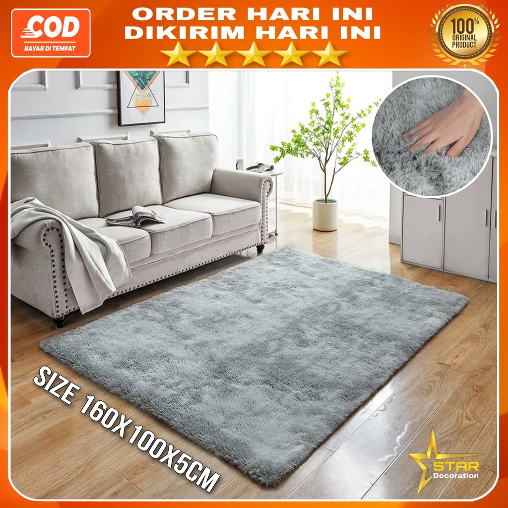 Karpet bulu uk160x100x5cm