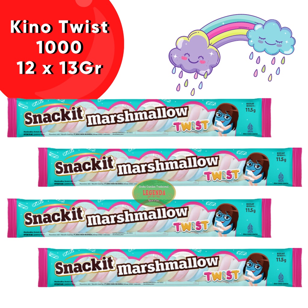 Kino Snackit Marshmallow Twist isi 12