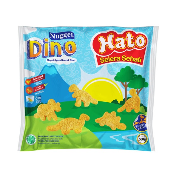 Promo Harga Hato Nugget Dino 500 gr - Shopee