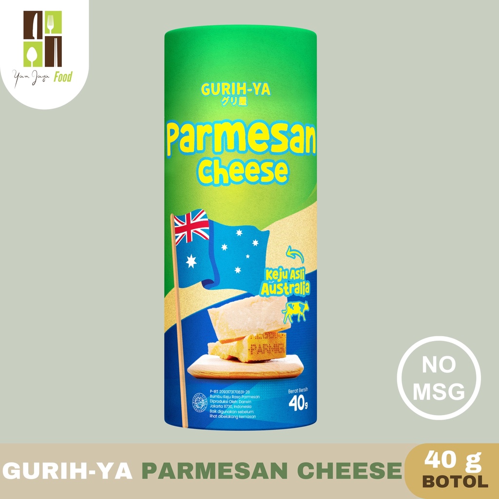 Gurih-Ya Bumbu Tabur Keju / Parmesan Cheese / Romano Cheese / Cheedar Cheese 40g