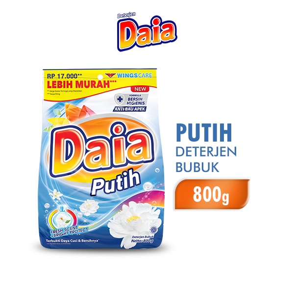 Daia Deterjen Bubuk Putih 800 gr