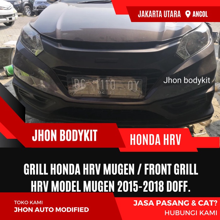 GRILL HONDA HRV MUGEN / FRONT GRILL HRV MODEL MUGEN 2015-2018 DOFF.