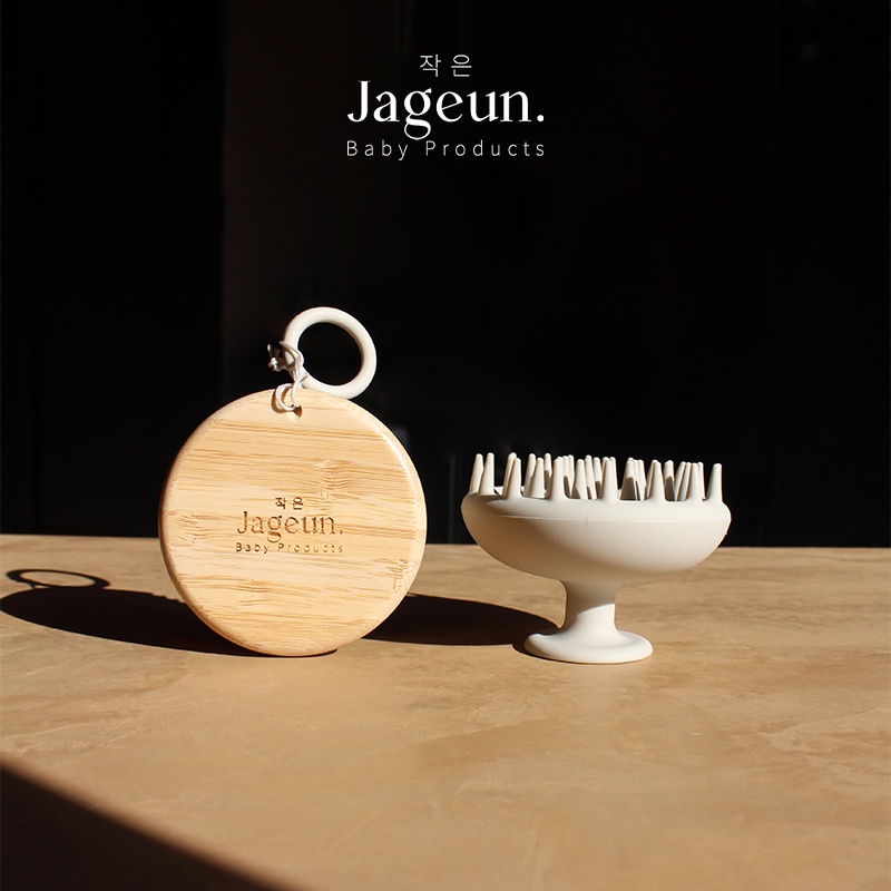 JAGEUN Silicone Bath Body Head Scalp Brush | Sikat Mandi Badan Kepala Bayi
