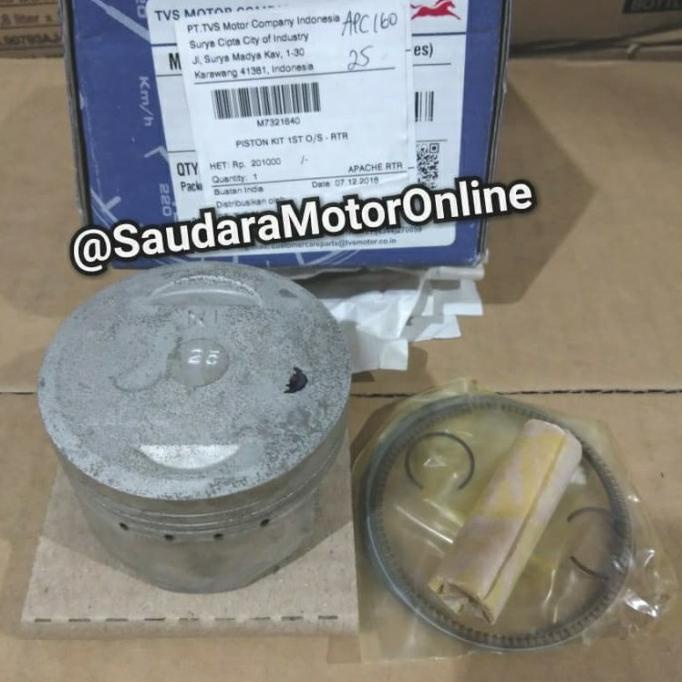 Piston Kit OS 25 TVS Apache 160 (M7321640) Original