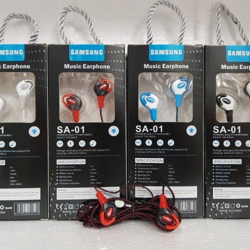 Headset Handsfree Branded Samsung SA-01 Earphone SA 01 SA01