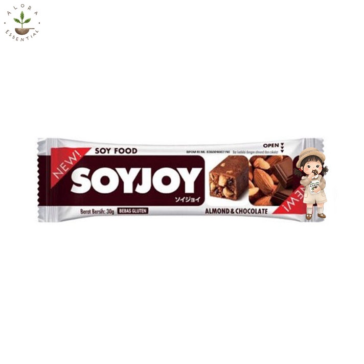 SOYJOY Almond Chocolate 30 gr Single Snack Cemilan Sehat Gluten Free