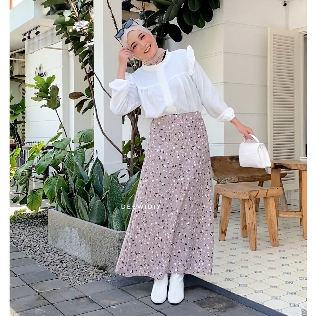 ROK (JUMBO) MOTIF BUNGA / JANGMI FLOWERY SKIRT DEEWIDIY