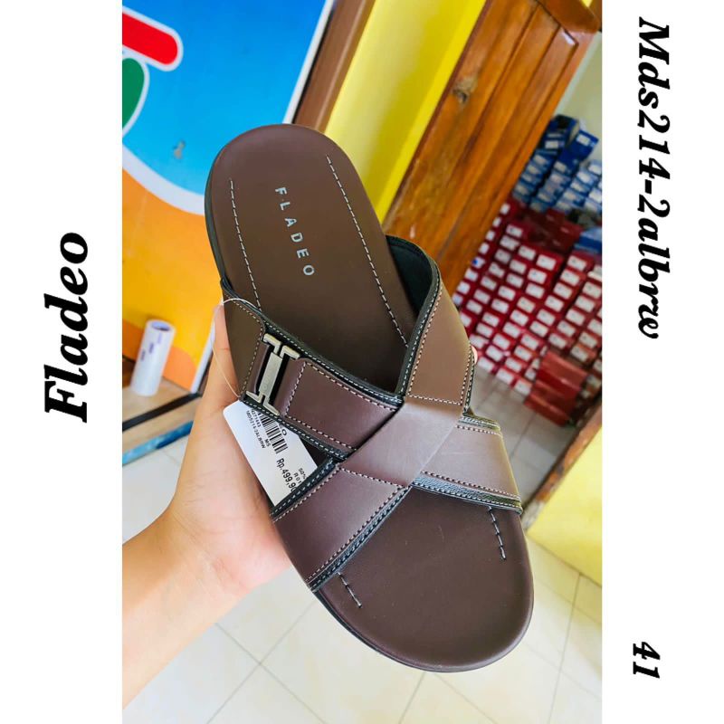 Sandal Pria Coffe/Tan size 41