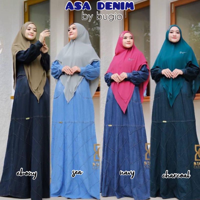 ASA DENIM GAMIS BY BUGIO CLOTHING | GAMIS DENIM KIDS ANAK PEREMPUAN