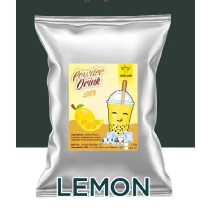 bubuk minuman rasa lemon powder drink