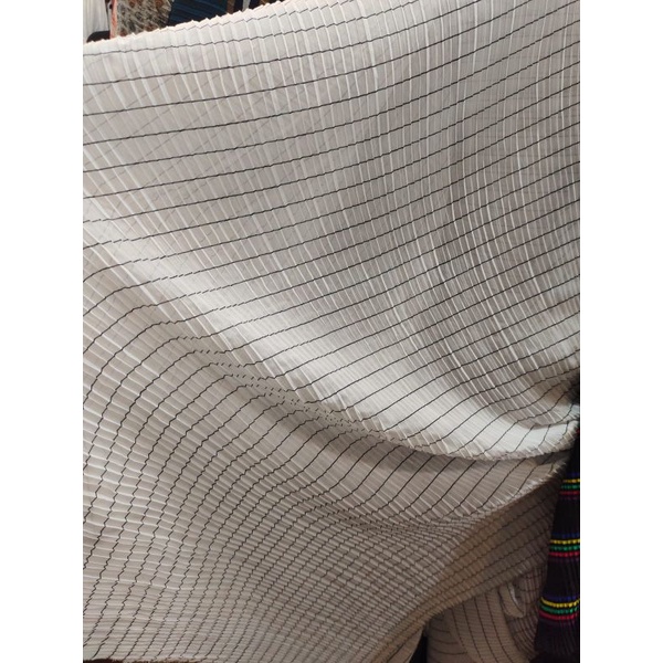 Bahan kain meteran Plisket motif Sa155Dk harga per 0,5 meter